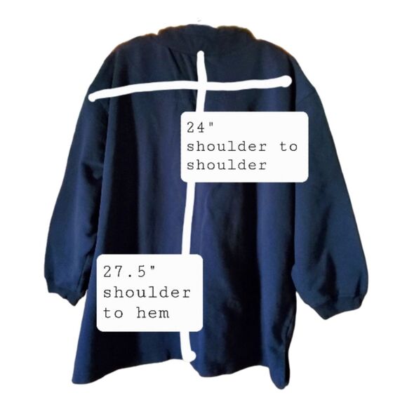 Vtg Womens 5X Pullover 2 Qtr Zippers Drawstring Sweatshirt The Avenue SPORT EXPO - Picture 6 of 10